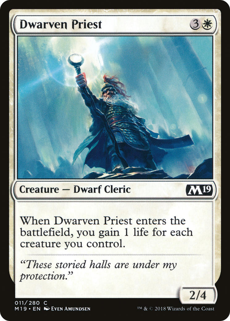 Dwarven Priest (M19-011) -  Foil