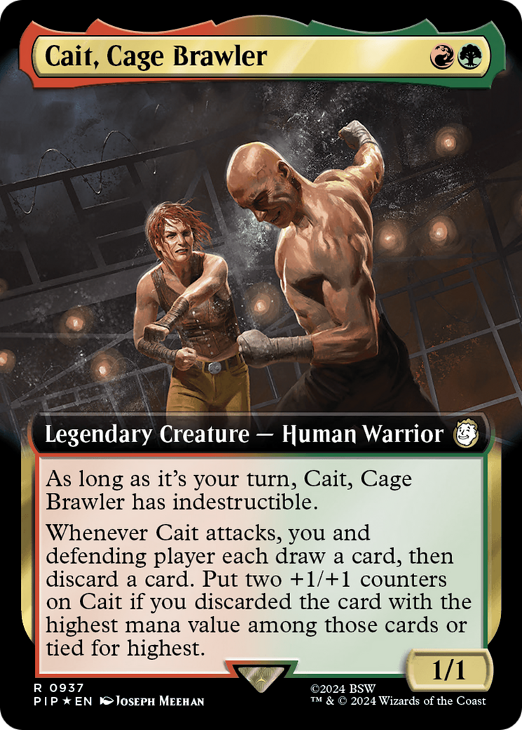 Cait, Cage Brawler (PIP-937) - : (Extended Art) Foil