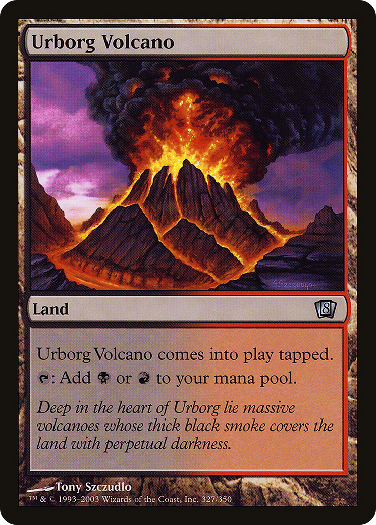 Urborg Volcano (8ED-327★) -  Foil