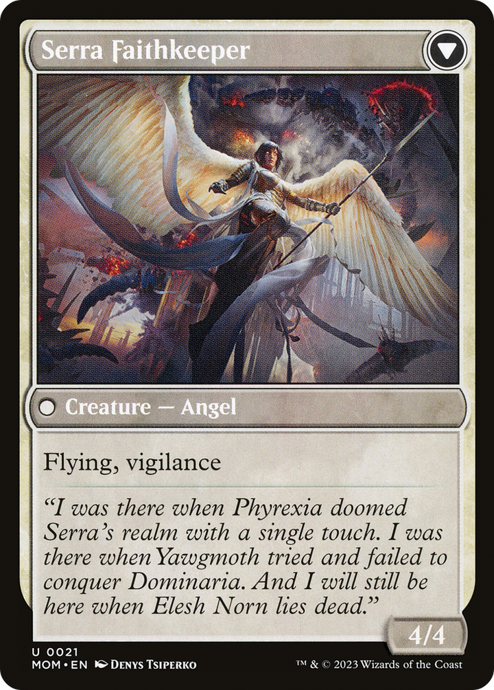 Invasion of Dominaria // Serra Faithkeeper (MOM-021) -