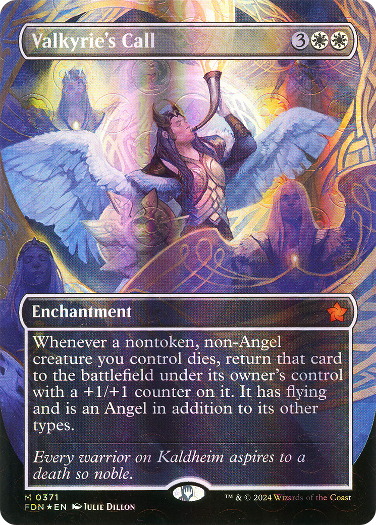 Valkyrie's Call (FDN-371) -  (Borderless) Foil