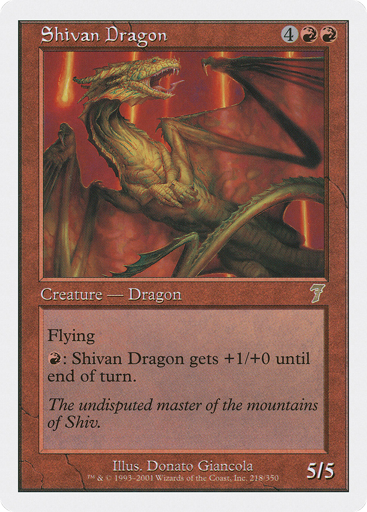 Shivan Dragon (7ED-218) -