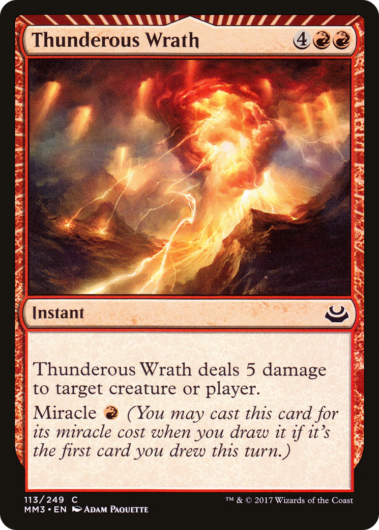 Thunderous Wrath (MM3-113) - : (miracle)