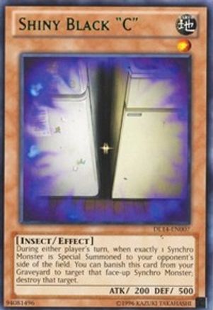 Shiny Black "C" (Green) (DL14-EN007) - Duelist League Promo Unlimited