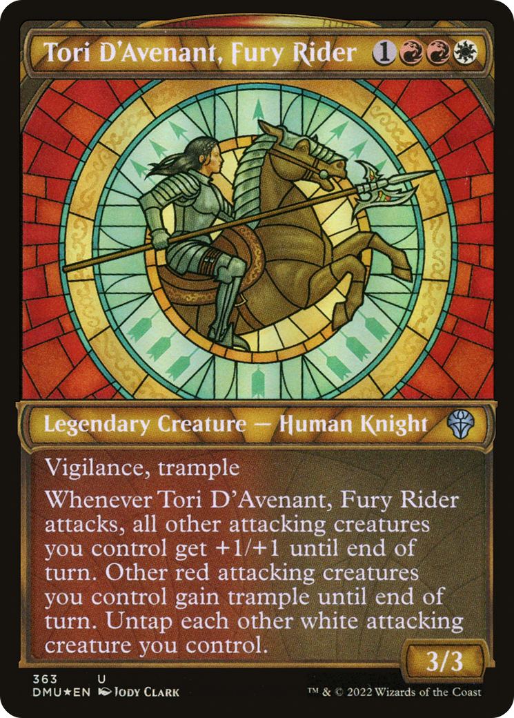 Tori D'Avenant, Fury Rider (DMU-363) - : (Showcase) Foil