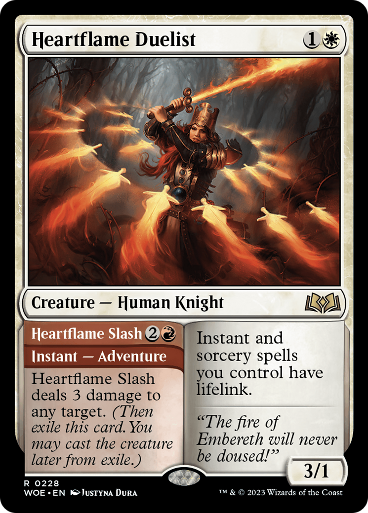 Heartflame Duelist // Heartflame Slash (WOE-228) -