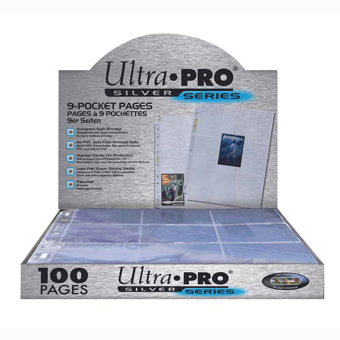 Ultra Pro: Standard 9-Pocket Silver Pages 100CT