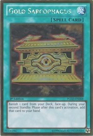 Gold Sarcophagus (PGLD-EN068) - Premium Gold 1st Edition