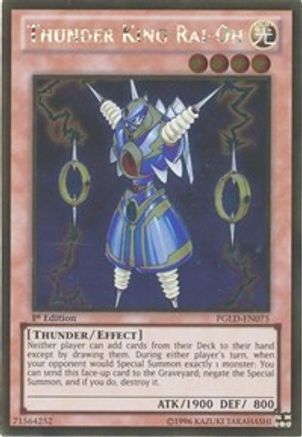 Thunder King Rai-Oh (PGLD-EN075) - Premium Gold Unlimited