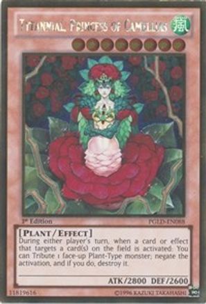 Tytannial, Princess of Camellias (PGLD-EN088) - Premium Gold 1st Edition