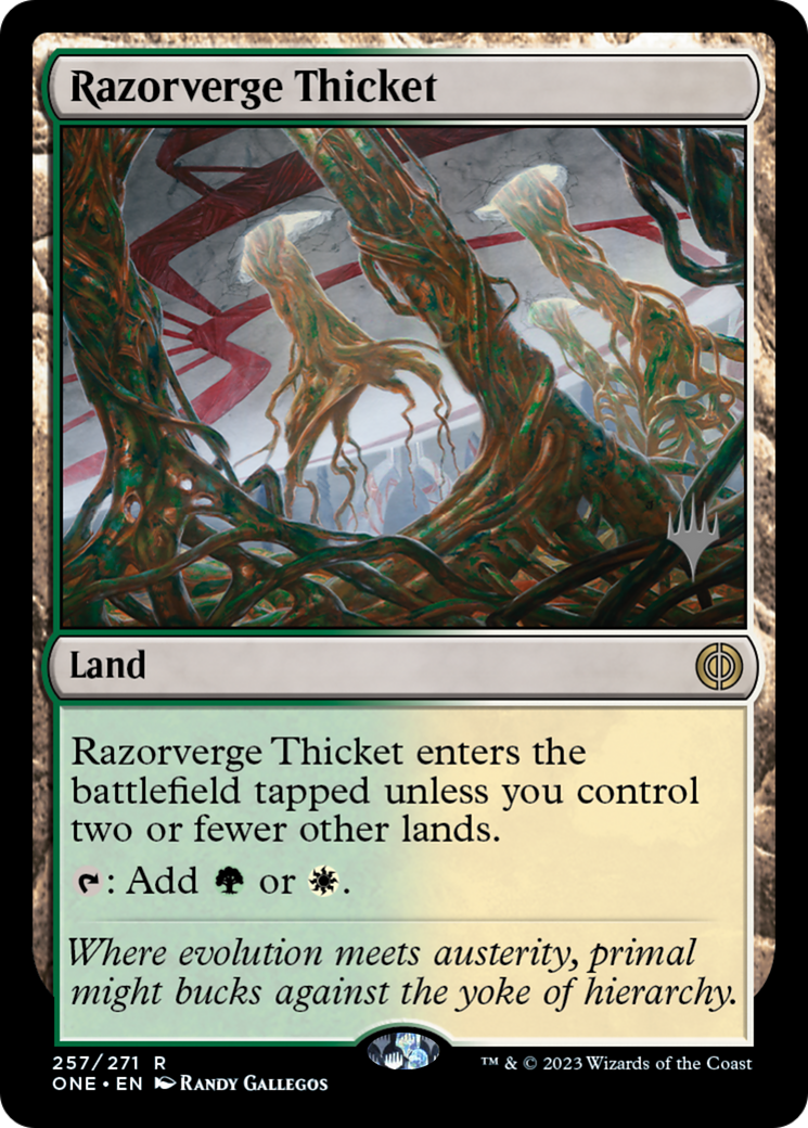 Razorverge Thicket (PPONE-257P) -  Foil