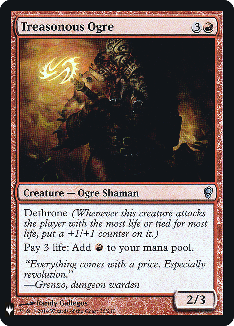 Treasonous Ogre (LIST-CNS-36) -  Foil