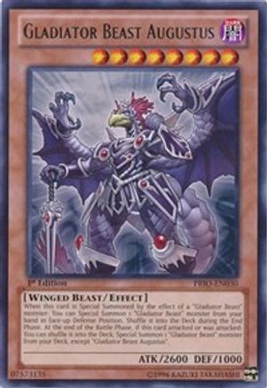 Gladiator Beast Augustus (PRIO-EN030) - Primal Origin 1st Edition