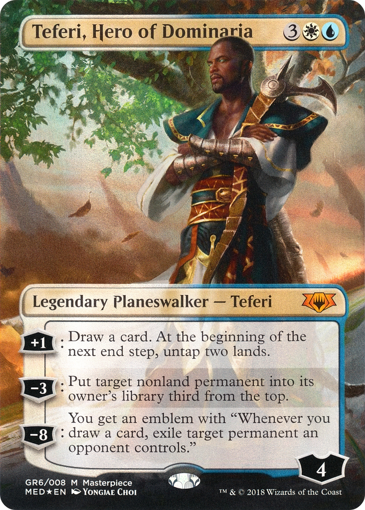 Teferi, Hero of Dominaria (MED-GR6) -  (Borderless) Foil