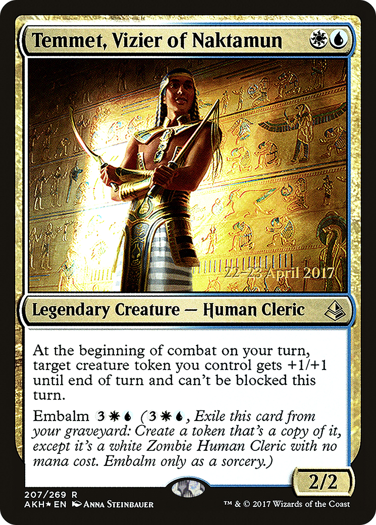 Temmet, Vizier of Naktamun (PRE-207S) -  Foil