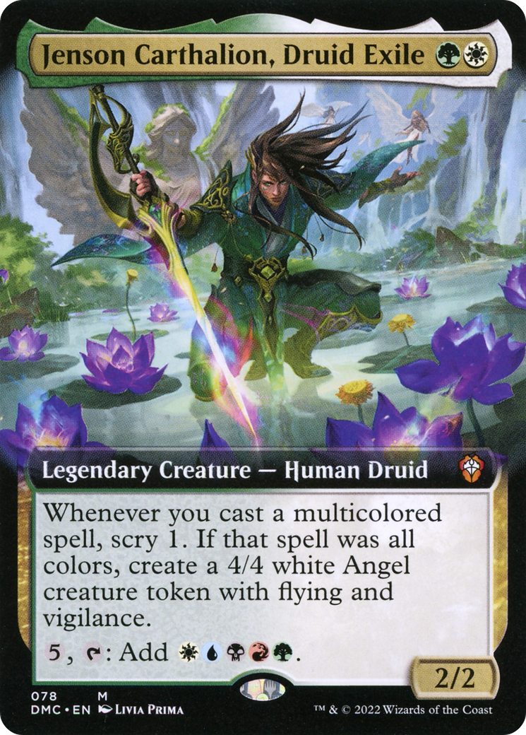 Jenson Carthalion, Druid Exile (DMC-078) - : (Extended Art)