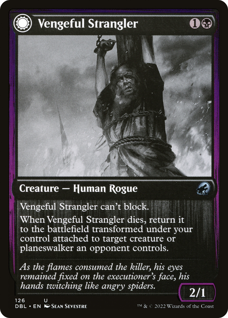 Vengeful Strangler // Strangling Grasp (DBL-126) - : (Double Faced Transform) Foil