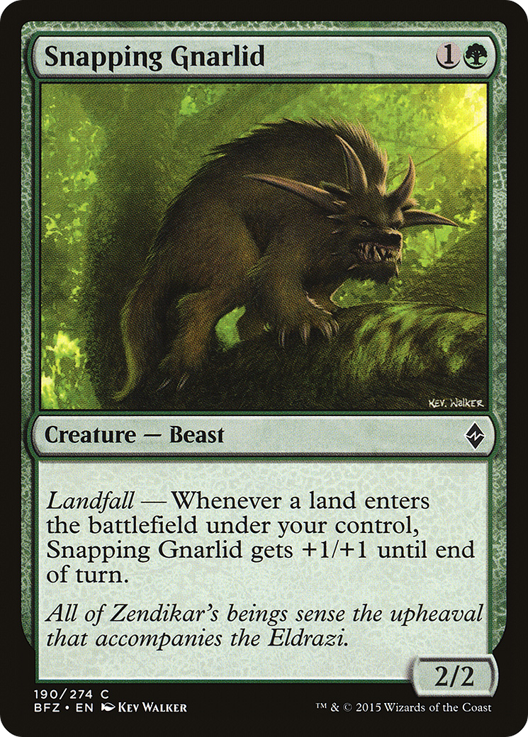 Snapping Gnarlid (BFZ-190) -  Foil