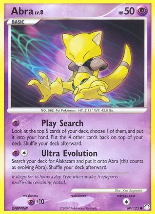 Abra 69/123 - Reverse Holofoil