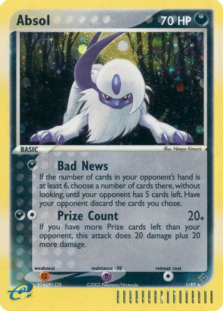 Absol 1/97 - Reverse Holofoil