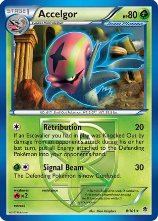 Accelgor (Team Plasma) 8/101 - Reverse Holofoil