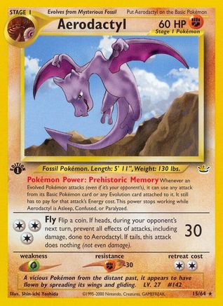 Aerodactyl 15/64 - 1st Edition