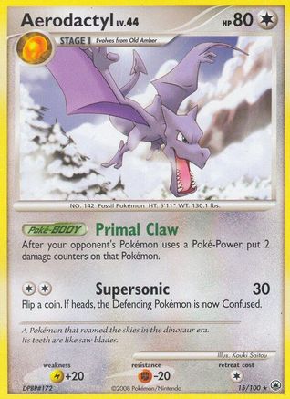 Aerodactyl 15/100 - Reverse Holofoil