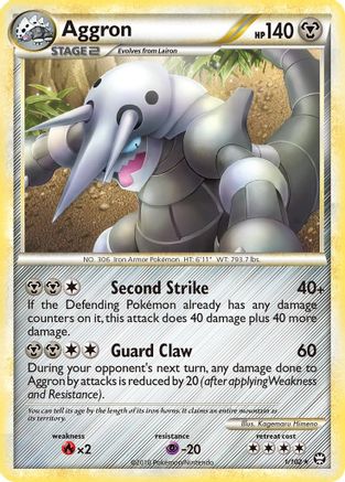 Aggron 1/102 - Reverse Holofoil