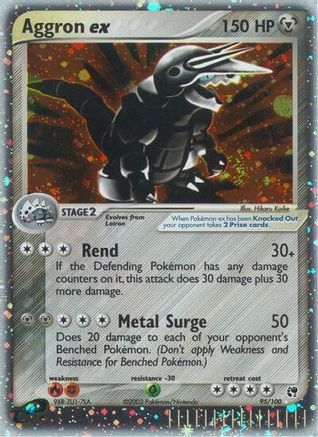 Aggron ex 95/100 - Holofoil