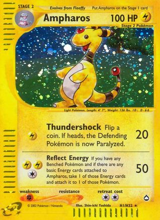 Ampharos (H1) H1/147 - Holofoil