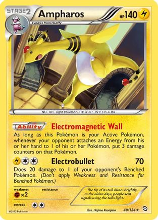 Ampharos 40/124 - Reverse Holofoil