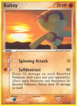 Baltoy 53/107 - Reverse Holofoil