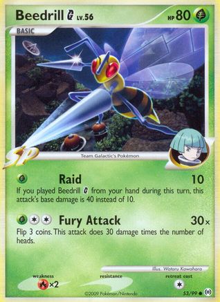 Beedrill G 53/99 - Reverse Holofoil