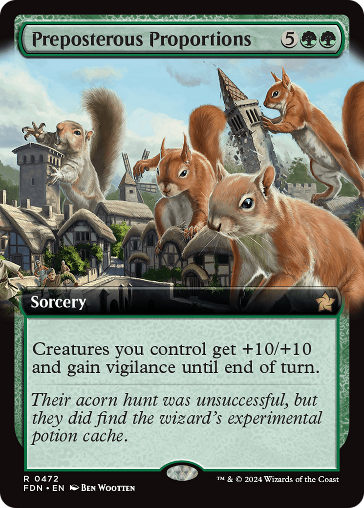 Preposterous Proportions (FDN-472) - : (Extended Art) Foil