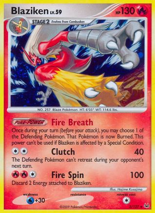 Blaziken 3/127 - Reverse Holofoil