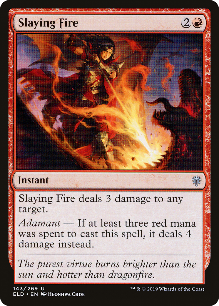 Slaying Fire (ELD-143) -  Foil