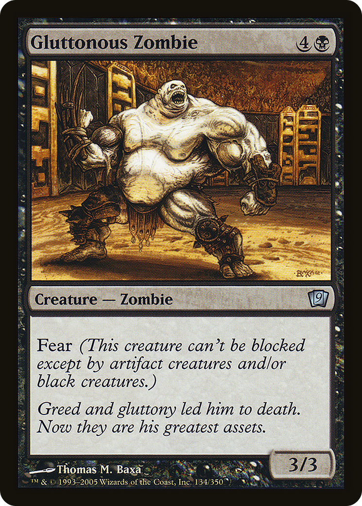 Gluttonous Zombie (9ED-134★) -  Foil