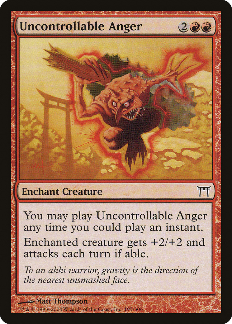 Uncontrollable Anger (CHK-195) -  Foil