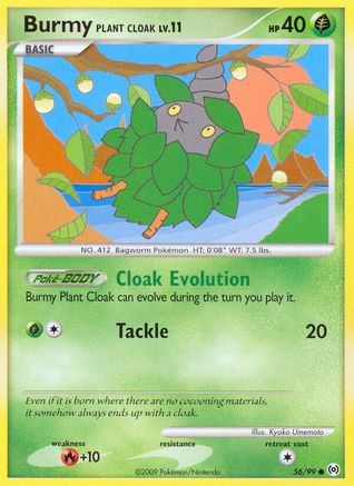 Burmy Plant Cloak 56/99 - Reverse Holofoil