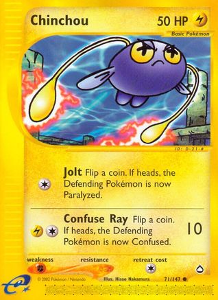 Chinchou (71) 71/147 - Reverse Holofoil