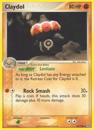 Claydol 24/106 - Reverse Holofoil