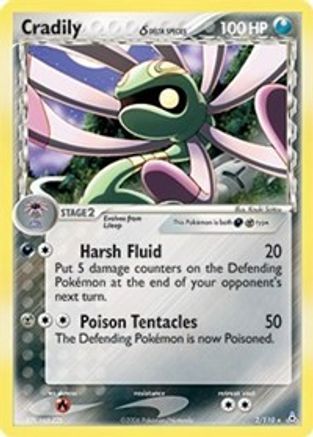 Cradily (Delta Species) 2/110 - Reverse Holofoil