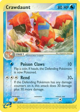 Crawdaunt - 13/97 13/97 - Reverse Holofoil