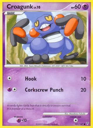 Croagunk 101/147 - Reverse Holofoil