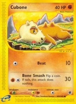 Cubone 103/165 - Reverse Holofoil