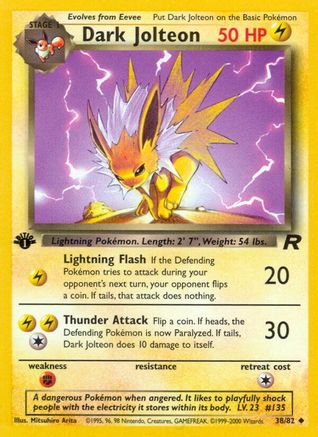 Dark Jolteon 38/82 - 1st Edition