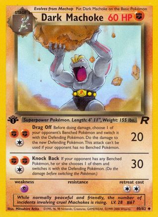 Dark Machoke 40/82 - 1st Edition