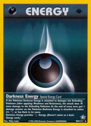 Darkness Energy 104/111 - 1st Edition