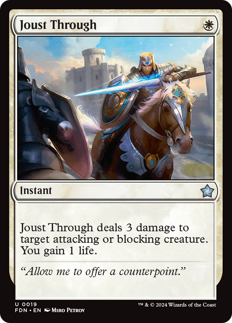 Joust Through (FDN-019) -  Foil