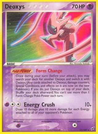 Deoxys (Attack Forme) 17/107 - Reverse Holofoil